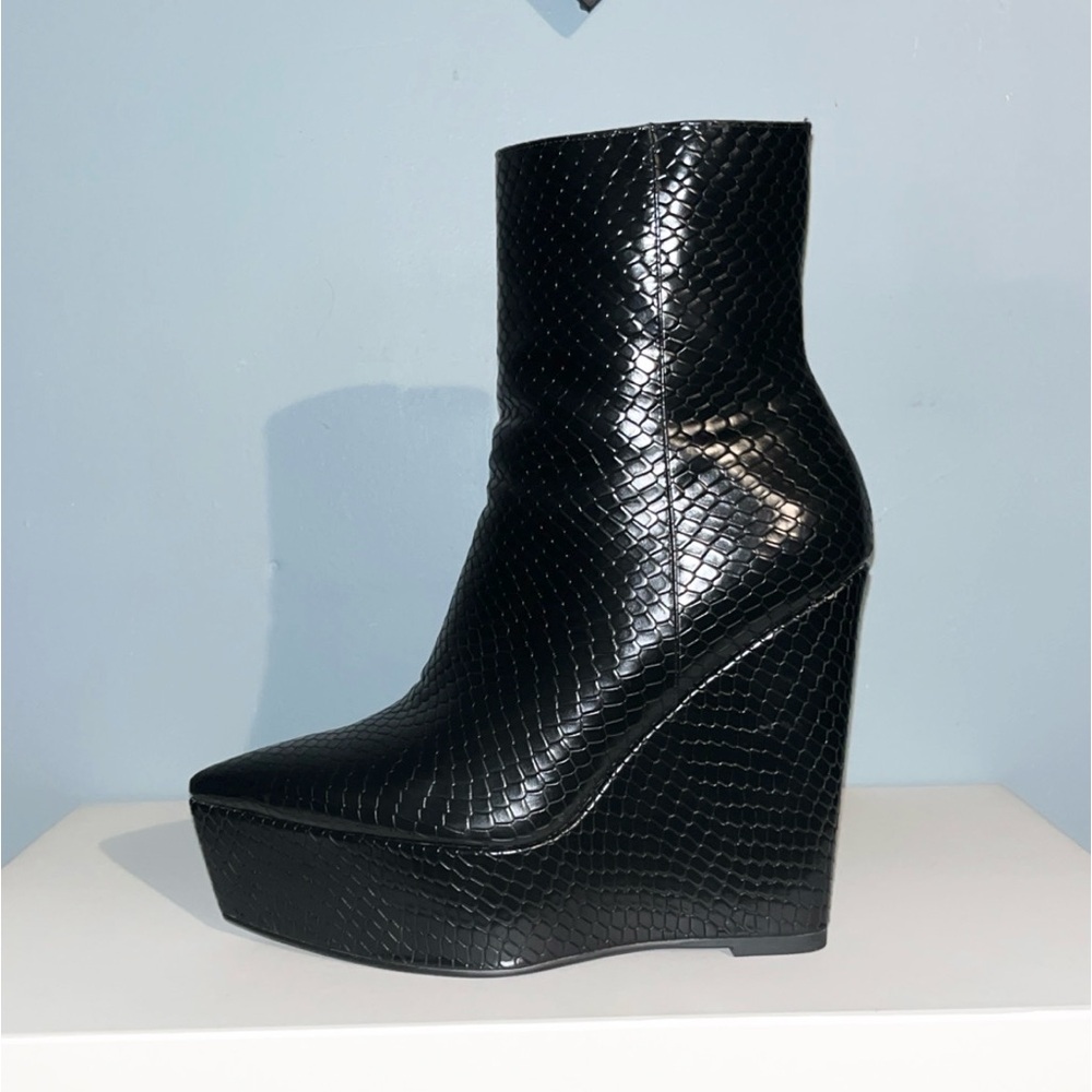 Platform Wedge Women’s High Heel Ankle Boots